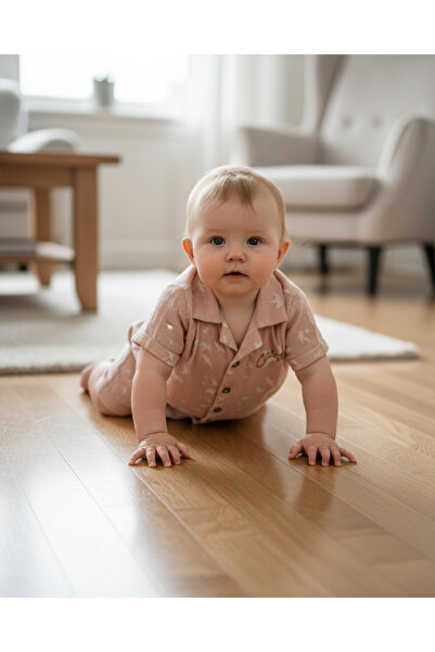 Top Kids Salmon Boy's Shorts Suit 3210