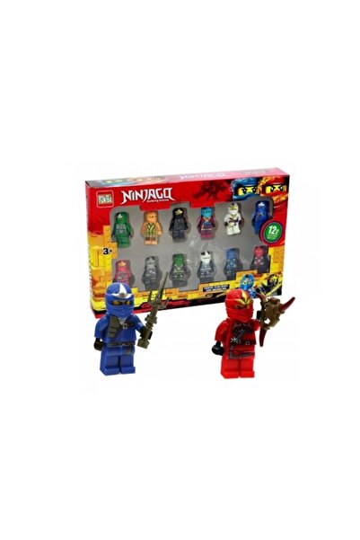 PICCGROVE® Set of 12 Ninjago figurines, plastic, multicolored