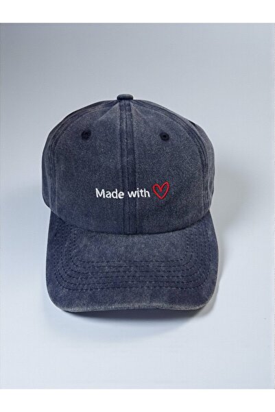 sapkamania Made With Love Yıkamalı Şapka