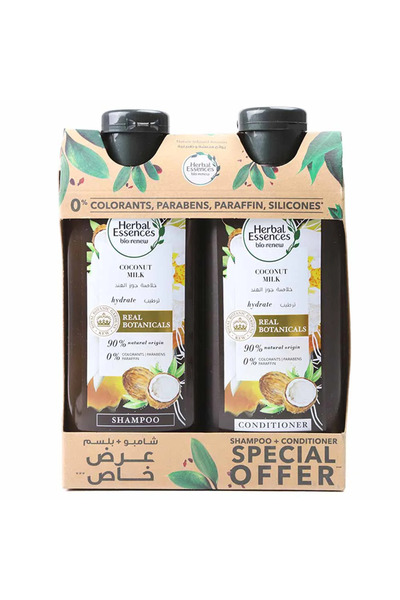 Herbal شامبو مرطب بحليب جوز الهند من إسنسز 400 مل + بلسم 400 مل
