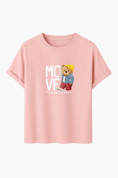 DK DAKSEL Μπλουζάκι Move Forward Bereli Teddy Bear με τύπωμα oversized Regula...