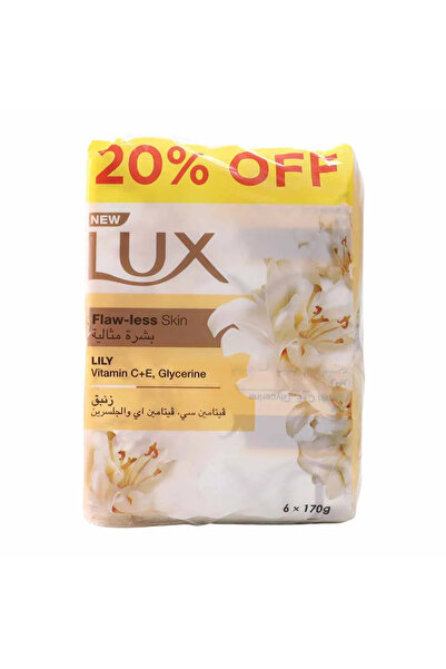 LUX Glowing Skin Soap, Soap Set with Lily Fragrance- 6X170gms