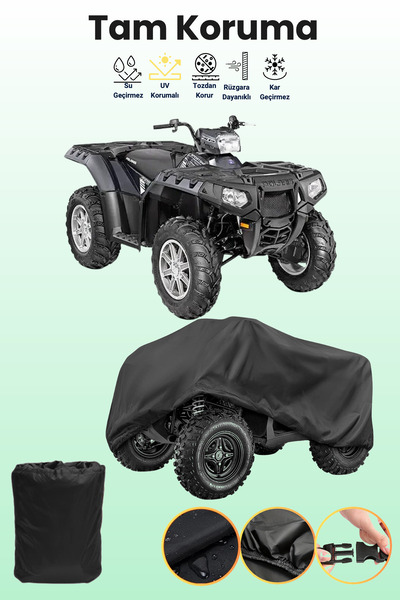 dokaca غطاء بلاك بولاريس سبورتسمان إكس بي 850 للدراجات الرباعية، غطاء واقي للدراجات الرباعية