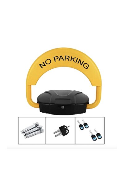 OEM Automatic parking space blocker with 4 remote controls and alarm, supports 2 tons, Yellow & Black