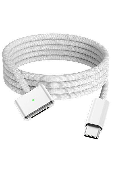 nelbo Nelbo charging cable, 140 W, 28V 5A, UsbC-Magsafe3, magnetic, high quality, compatible with Apple