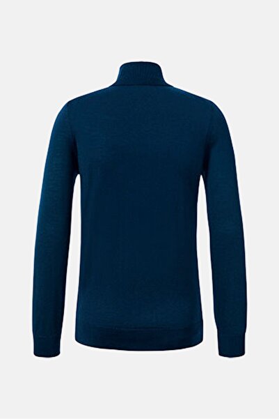 Tchibo Men Turtle Neck Plain Sweater, Navy Blue