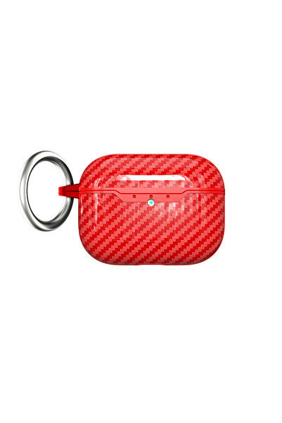HTstore AirPods Compatible Pro 3 Case Zore Airbag 05 Silicone-Red
