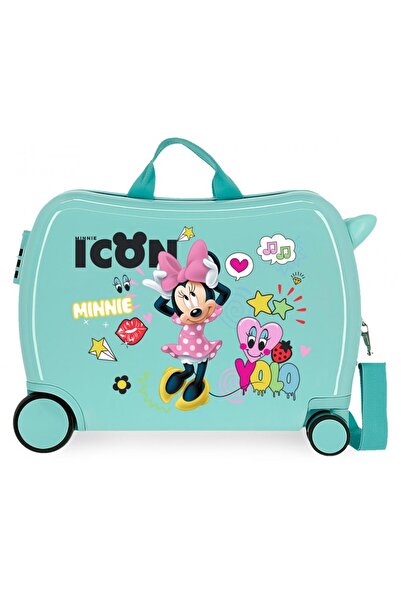 Disney Valiza calatorie ABS 4 roti Minnie Icon turcoaz, 50x38x20 cm