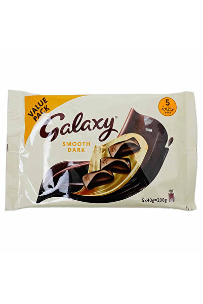 SMOOTH عبوة اقتصادية من ألواح الشوكولاتة دارك جالاكسي والكريمية، 40 غرام × 5