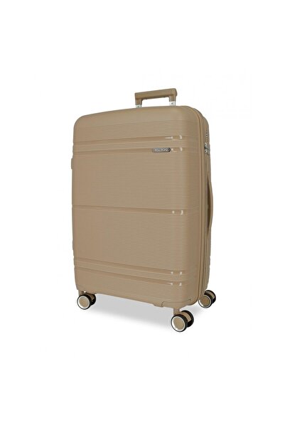 Roll Road Troler mare, Universe, polipropilena, expandabil, TSA, bej, 50x75x29 cm