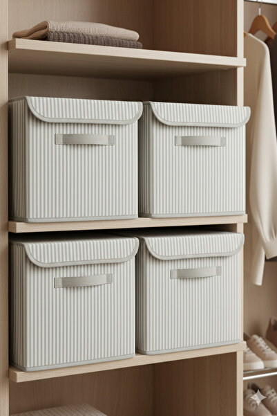 HomyJRs Inside Cabinet Organizer Box - 30X30X30 cm Foldable Storage Box