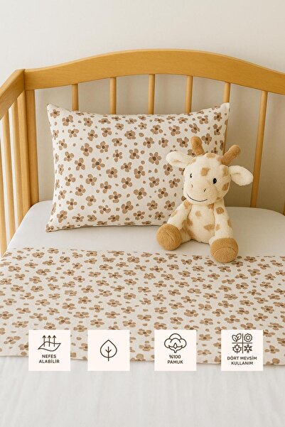Sevza Kids %100 Pamuk 2'li Müslin Örtü - Yastık Kılıfı - Bebek Nevresim Seti ...