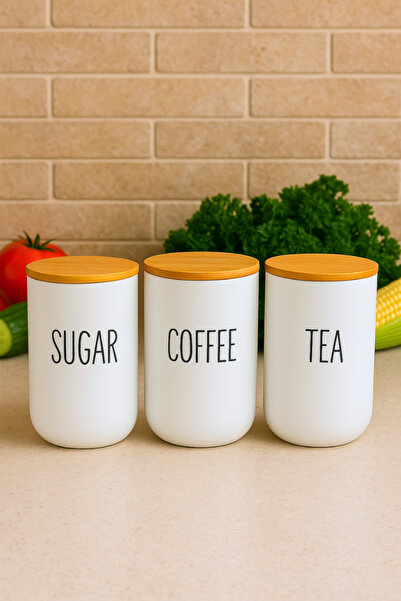 Penthouse 3-Piece Glass Duo Jar with Bamboo Lid - Spice Jar Set