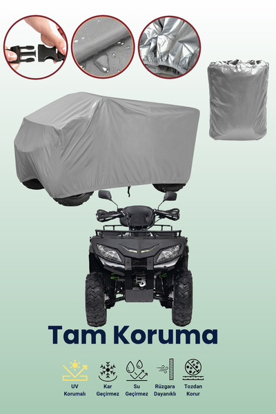 dokaca Grey Kanuni 250 ATV Tarpaulin, ATV Protective Cover