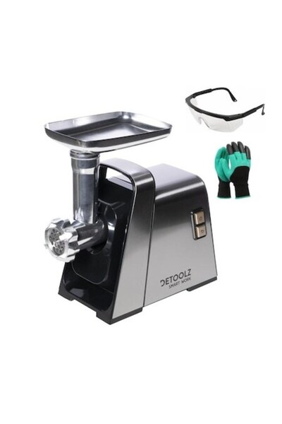 DETOOLZ SMART WORK Mașină de tocat carne electrică DZ, 1400W, 3 plăci, acceso...