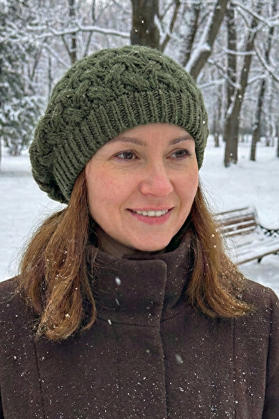 Modex Fluffy Knit Pattern Casual Soft Beanie