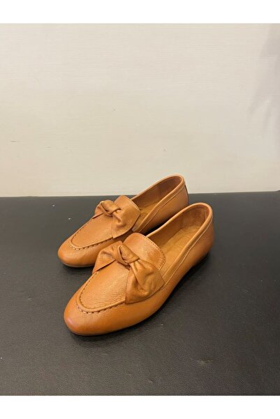 Özay Balerini de damă din piele naturală cu detaliu fundă