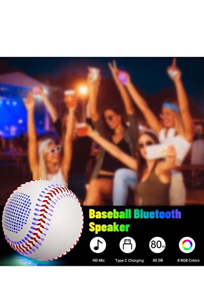 Kiboule Light Up & Glow-in-The-Dark Baseball with Bluetooth Speaker, Sports Gifts for Baseball Fans