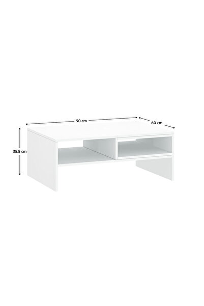 DacEnergy Coffee table 90, white, LINDY