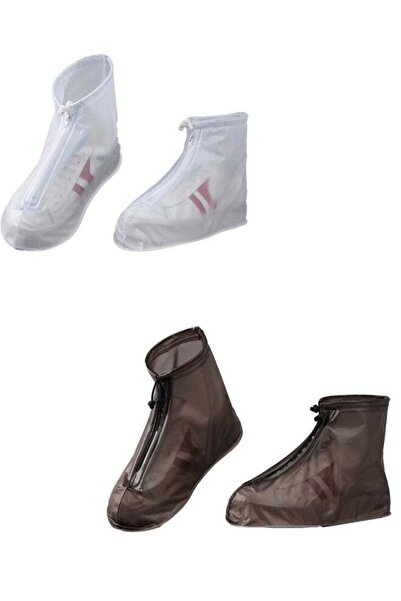 Arabest أغطية أحذية المطر، واقيات أحذية مقاومة للماء وقابلة لإعادة الاستخدام بتصميم برباط، مقاس XL