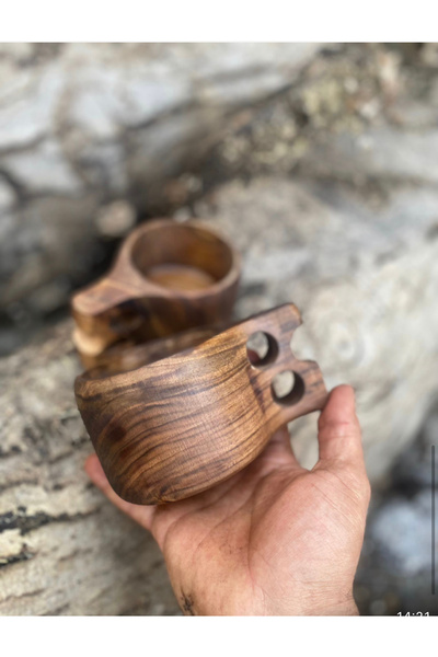 Orman Tasarım Ceviz kuksa bardak