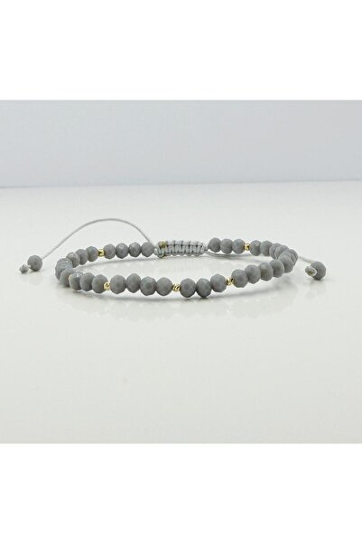 OEM Bracelet with 14k gold balls, matte crystals and Miyuki beads - Adjustable