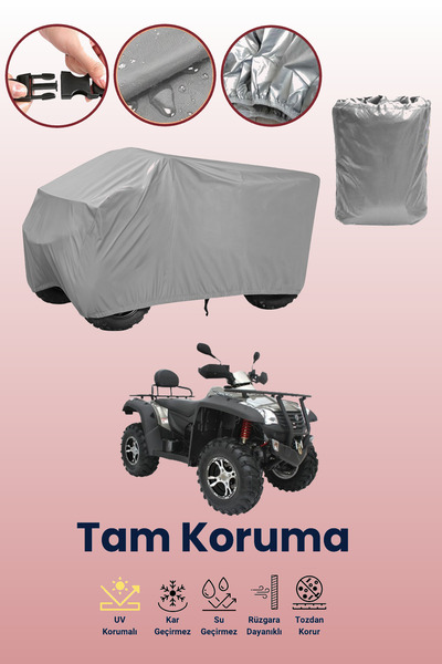 dokaca Gray Mondial Terra Lander 500 Atv Tarpaulin, Atv Protective Cover