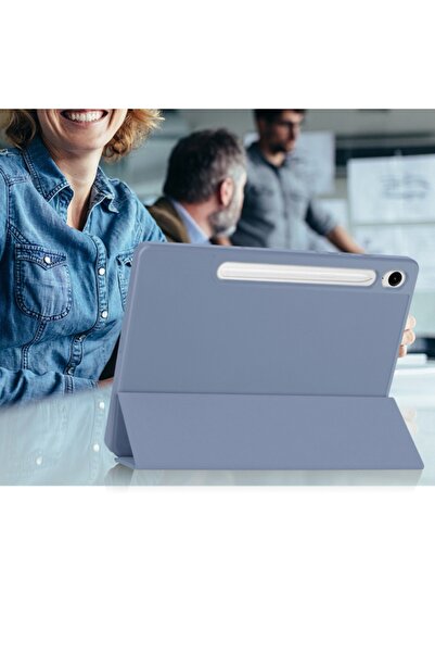 SKYDDAR INNOVATION Tablet case for Samsung Galaxy Tab S9 / S9 FE / S10 FE, Flex Trifold, sticker set, Gray