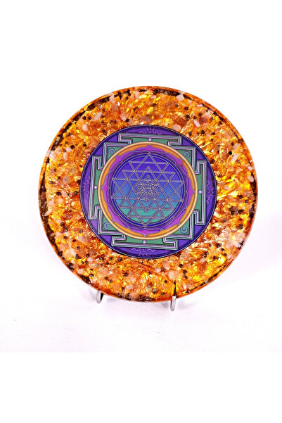 Elvero Sri Yantra, orgone decoration made of natural stones
