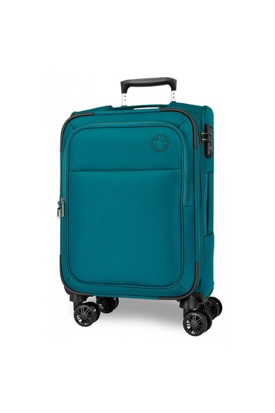 Movom Cabin trolley, Atlanta, textile, expandable, TSA, turquoise green, 37x56x20 cm
