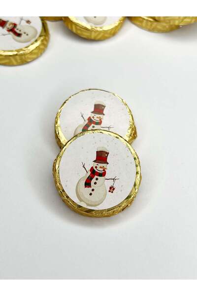 OEM Set 10 bucati Snowman Chocolate Coins