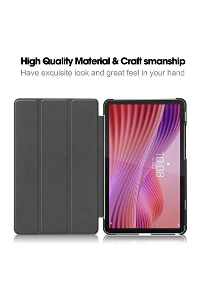 SKYDDAR INNOVATION Tablet case for Lenovo Tab One 8.7, with Multi-Angle stand, FoldPro, Black, set with sticker