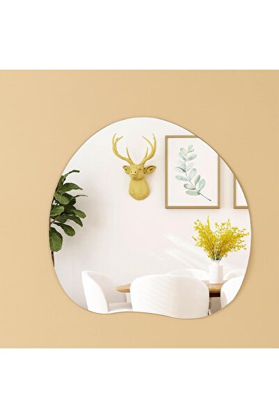 Slasa 3D Acrylic Mirror Wall Decor Stickers – Egg Design (40×40 cm), Removable