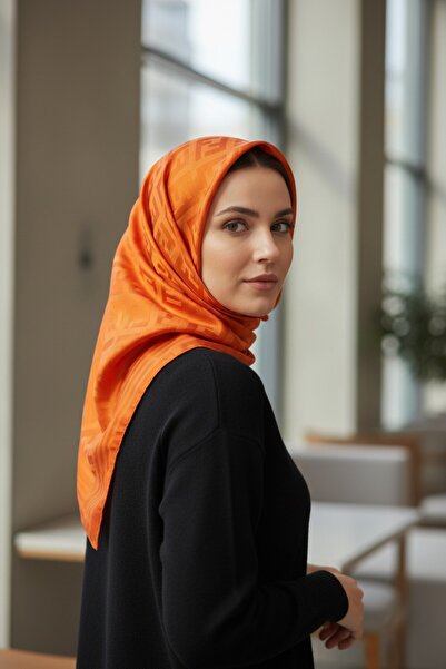 Onur Scarf - New Generation Jacquard Scarf Self Patterned Woven Fabric Transi...