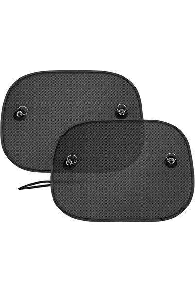 Generic Universal Car Side Window Sunshade - 44×36 cm, Pack of 2 (with Suction Cups)