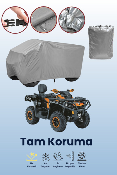dokaca Grey Can-Am Outlander Max Xtp 1000 Atv Cover, Atv Protective Cover