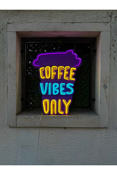 Poznan Lighting Coffee Vibes Only Neon LED Dekor Aydınlatma