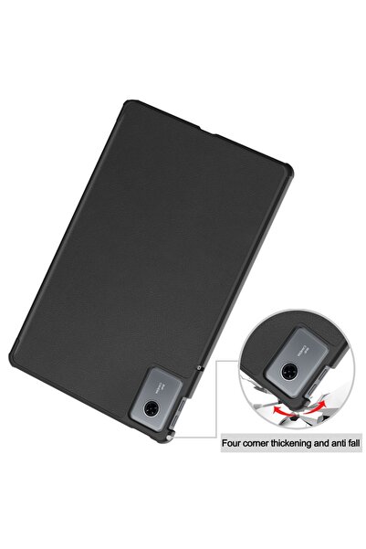 SKYDDAR INNOVATION Tablet case for Lenovo Idea Tab 11, with Multi-Angle stand, FoldPro, Black, set with sticker