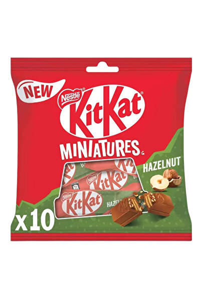 Nestle Kitkat Miniatures Hazelnut Chocolate Wafer- 107g Pack of 2