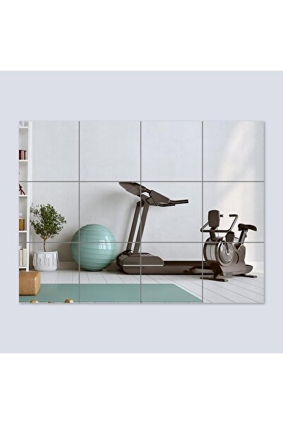 Slasa 12-Pack 14×12" Shatterproof Acrylic Mirror Tiles – Self-Adhesive Wall M...