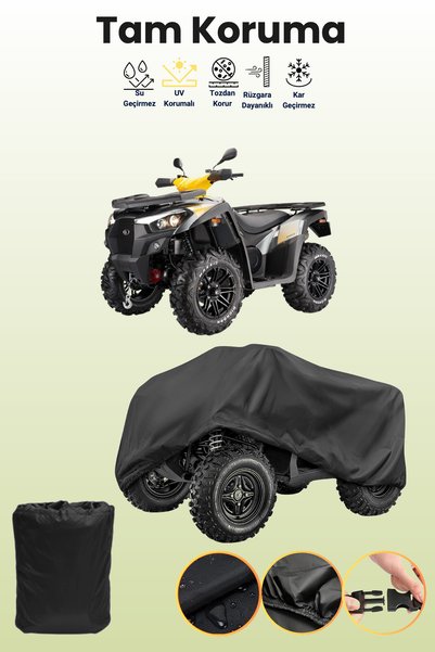 dokaca Black Kymco Mxu 700 Atv Cover, Atv Protective Cover