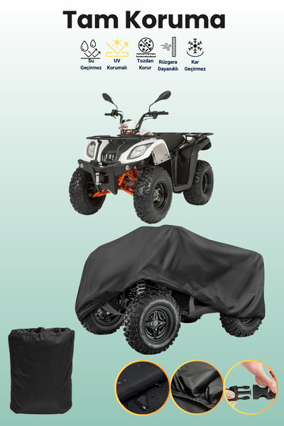 dokaca Black Mondial Au 200 (T3B) Atv Tarpaulin, Atv Protective Cover