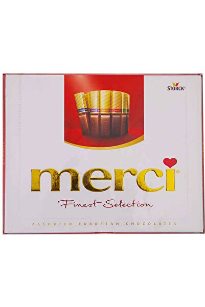 Storck ميرسي فينست سيليكشن، تشكيلة من الشوكولاتة الأوروبية المتنوعة، 250 غرام - عبوة حمراء من قطعتين