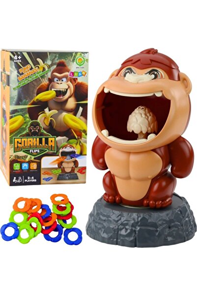 UZUNKAYA HOME Learning Fun Goril Şeklinde Hedef Atma Oyunu Halka Geçirme Oyun...