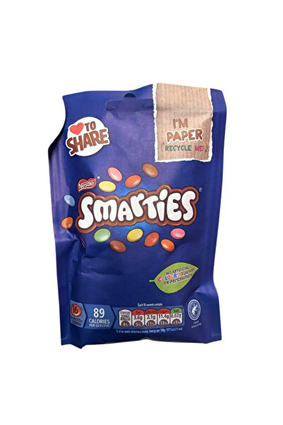 Nestle سمارتيز - حبوب شوكولاتة بالحليب مغطاة بالسكر - 105 جرام - عبوة من قطعتين