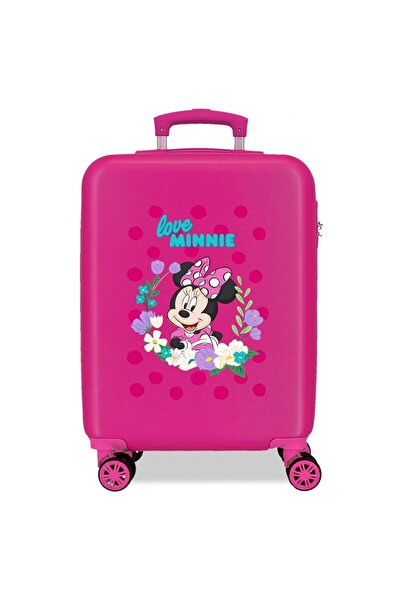 Disney Children's trolley, Minnie Golden Days, ABS, 4 wheels, small suitcase, fuchsia, 55x38x20 cm