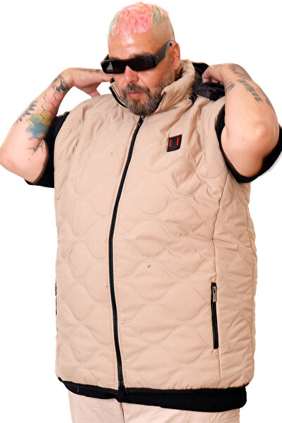 ModeXL Mode XL Oversize Men's Vest Hooded Quilted 25712