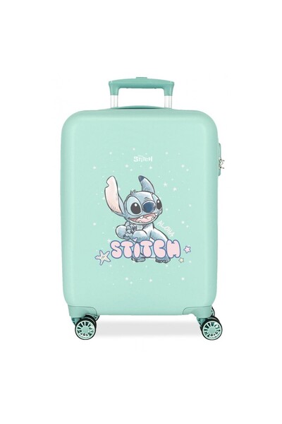 Disney Troler copii, Lovely Stitch, ABS, valiza mica, turcoaz, 55x38x20 cm