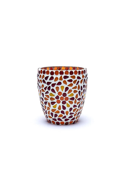 Candle Мозаечен държач за свещ за хапчета - 10 см