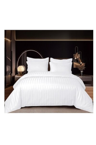 Unicorn Concept Plain double bed linen, Finet, 6 pieces, White